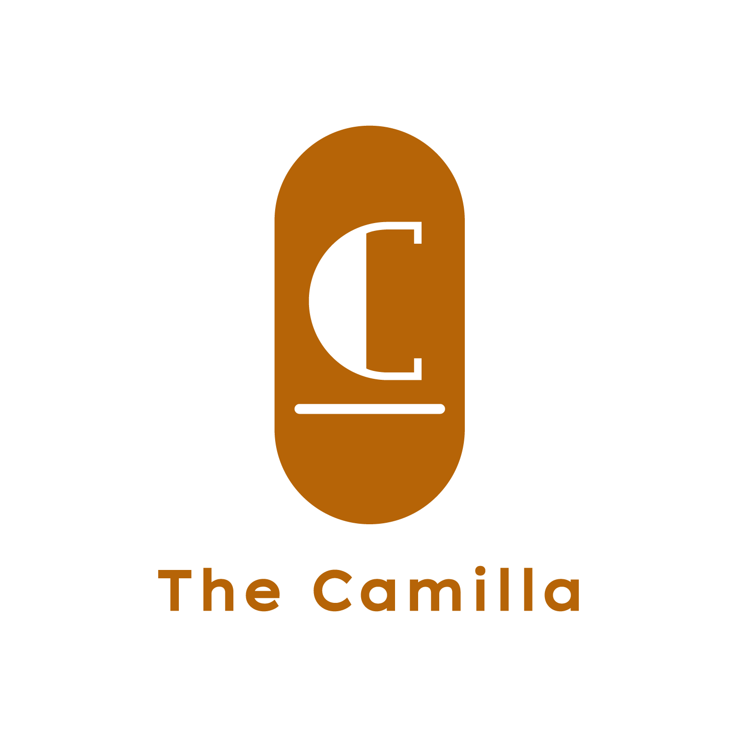A logo with a capital letter C in the middle and the text "The Camilla" below it.